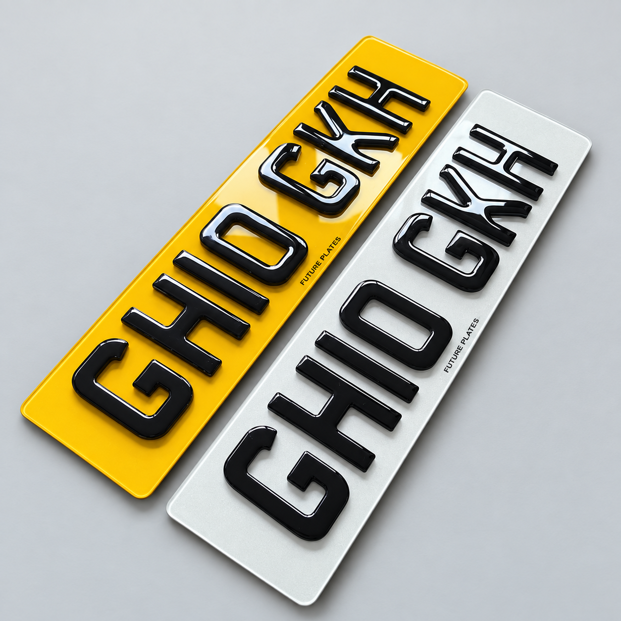 5D Gel Number Plates — Standard Pair