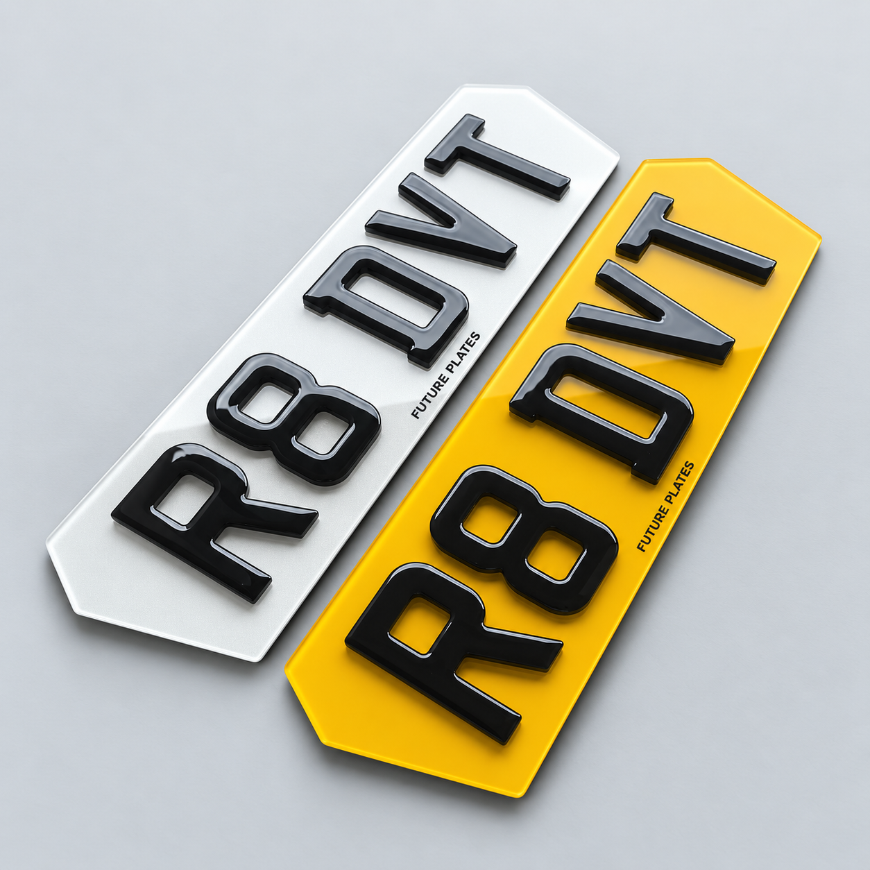 5D Gel number plate made by Refresh Plates