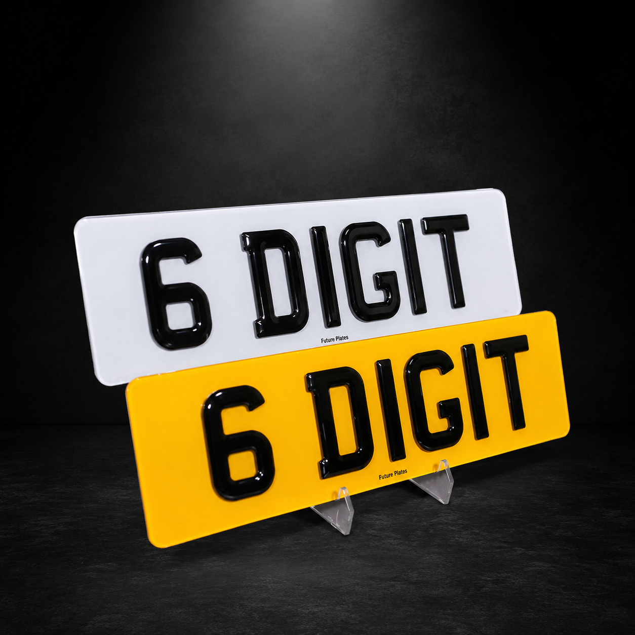 3D Gel Short Number Plates