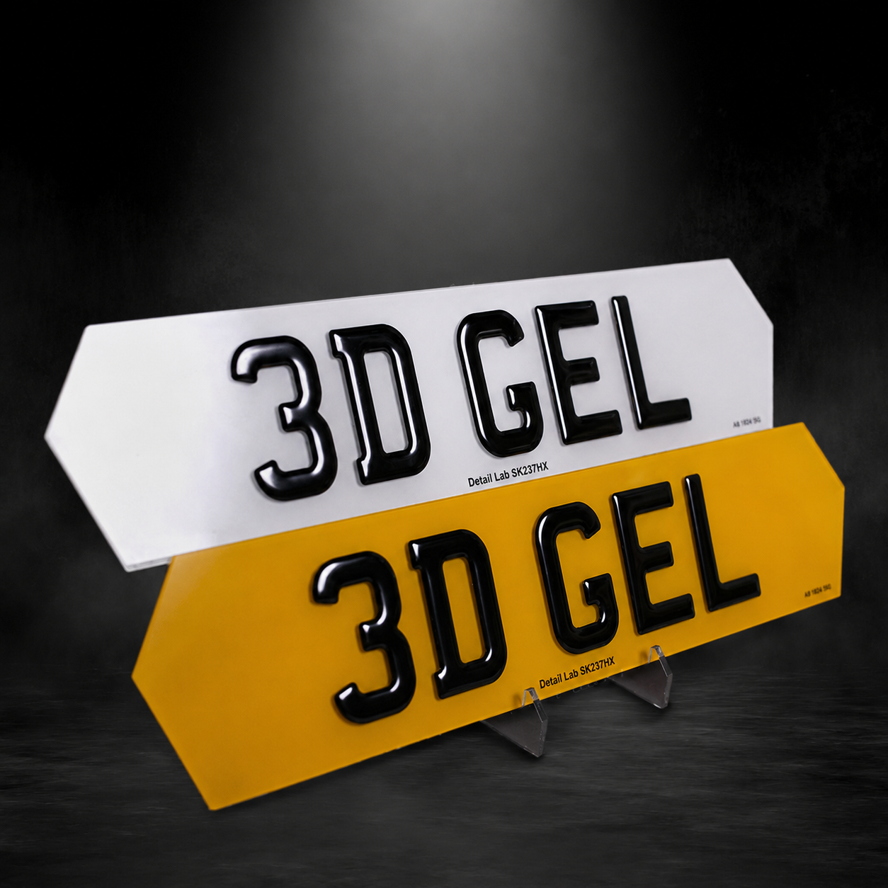 3D Gel Hex Number Plates