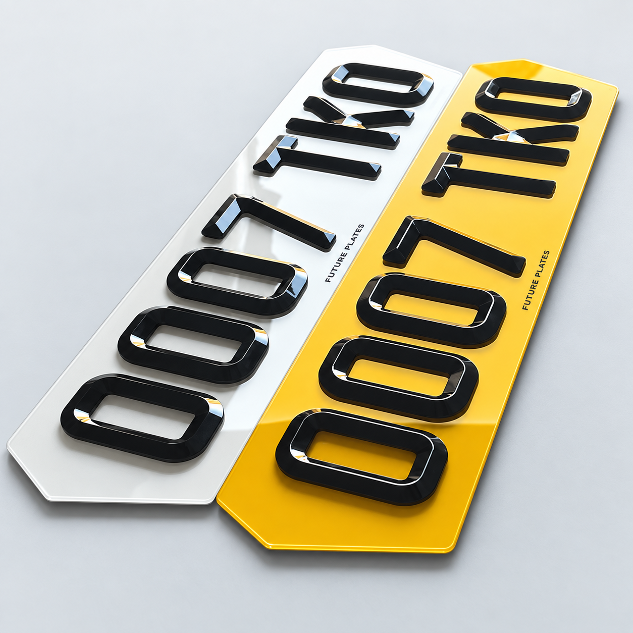 4D Bevelled number plate made by Refresh Plates