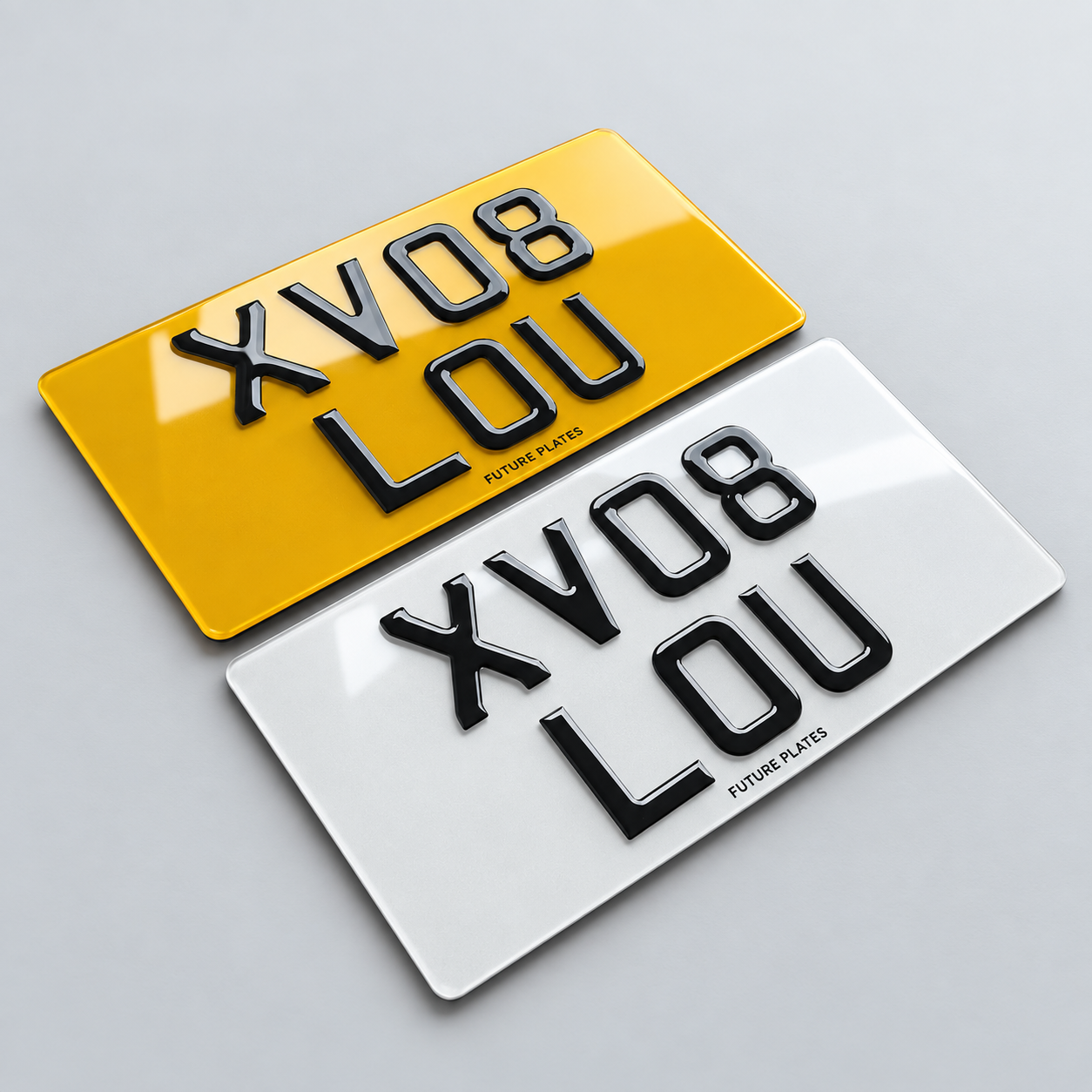 3D Gel number plate made by Refresh Plates