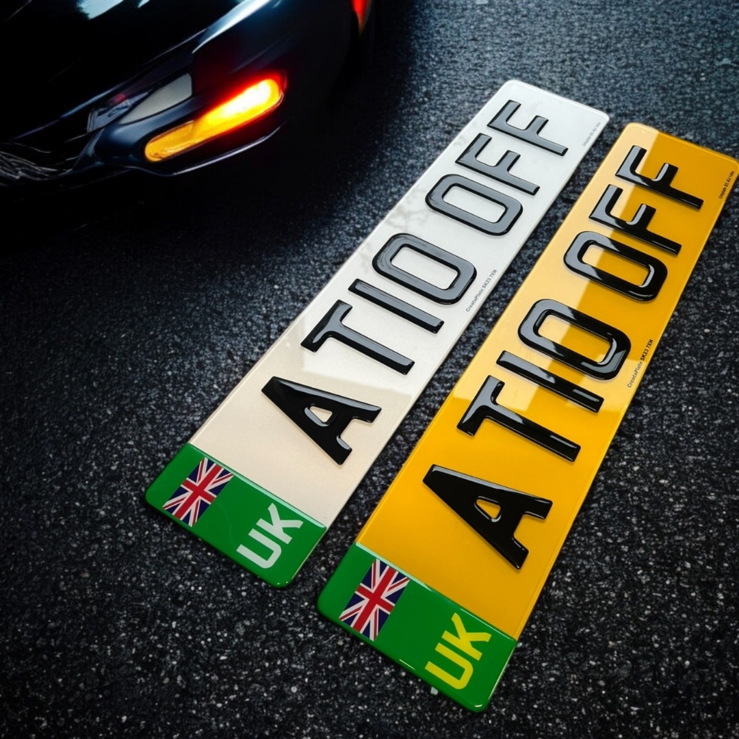 3D gel pair with green UK side badge — A T10 OFF